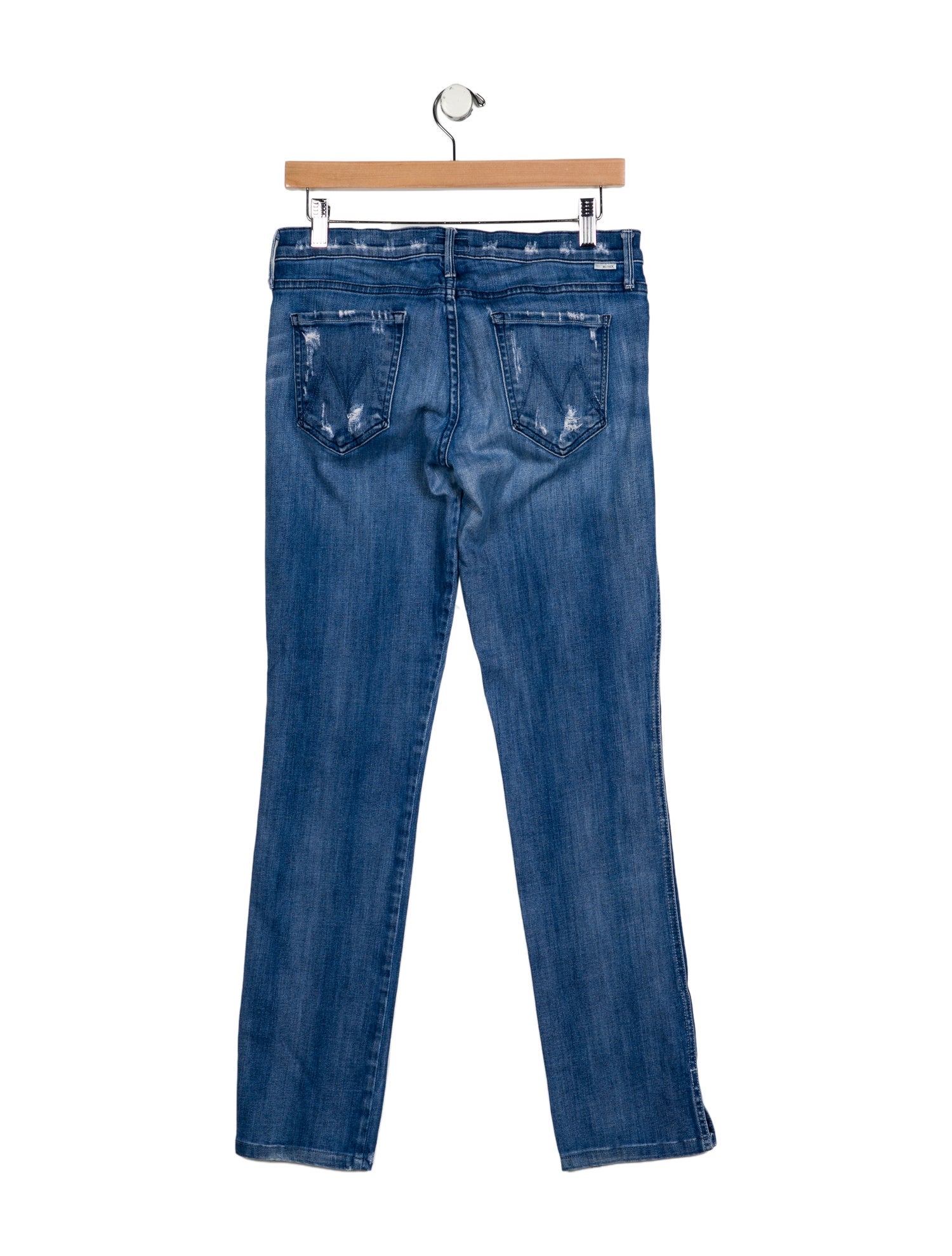 Mother Mid-Rise Straight Leg Jeans
