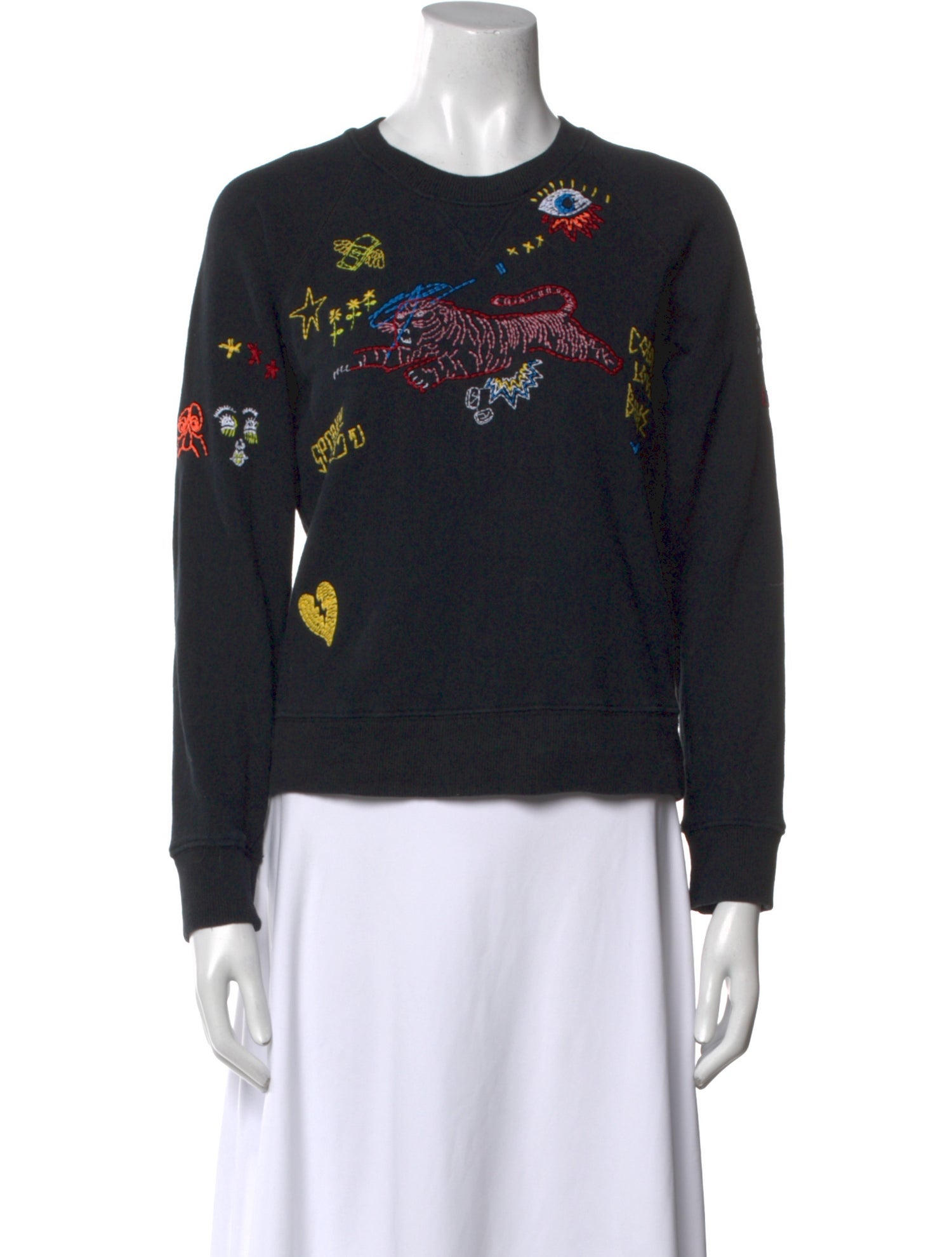 Mother Graphic Print Crew Neck Sweatshirt