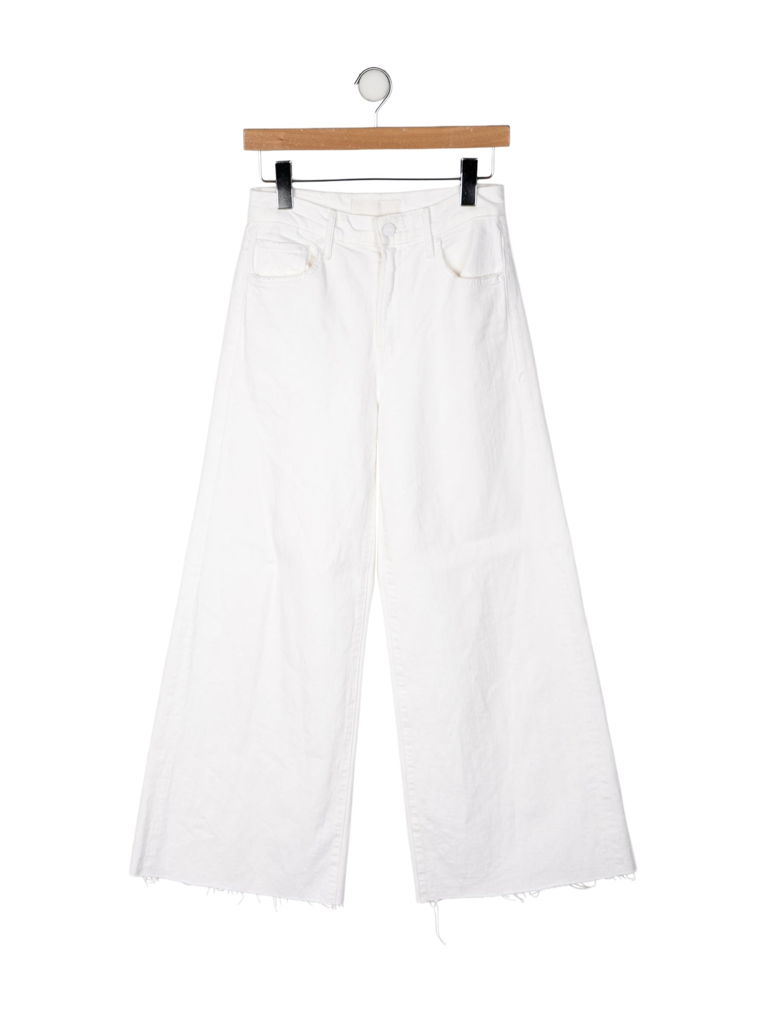 Mother Mid-Rise Wide Leg Jeans