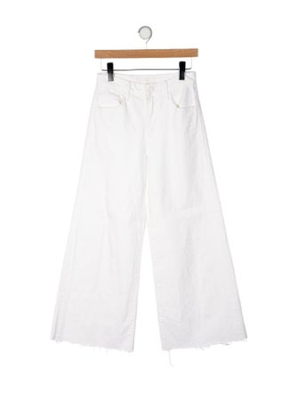 Mother Mid-Rise Wide Leg Jeans