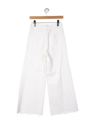 Mother Mid-Rise Wide Leg Jeans
