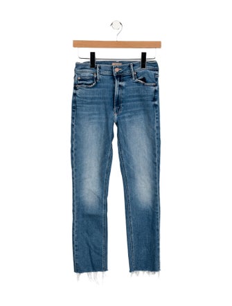 Mother Mid-Rise Straight Leg Jeans