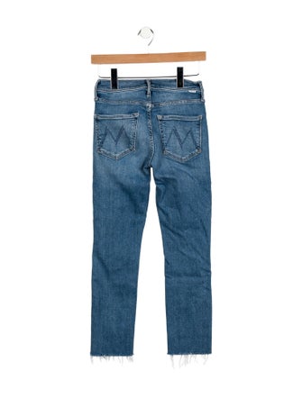 Mother Mid-Rise Straight Leg Jeans