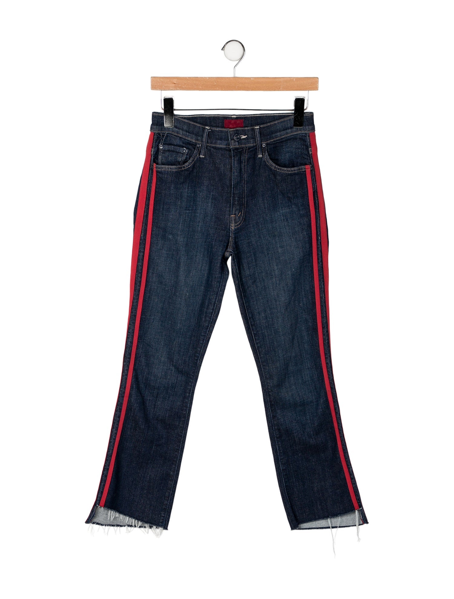 Mother Mid-Rise Straight Leg Jeans