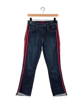 Mother Mid-Rise Straight Leg Jeans