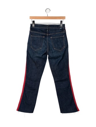 Mother Mid-Rise Straight Leg Jeans