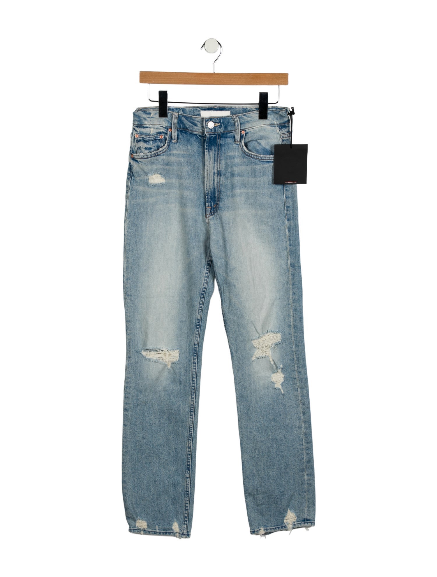 Mother High-Rise Straight Leg Jeans