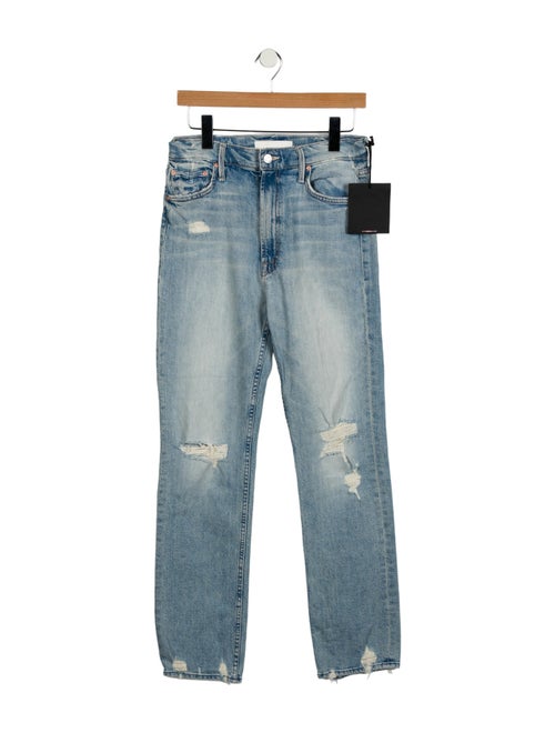 Mother High-Rise Straight Leg Jeans