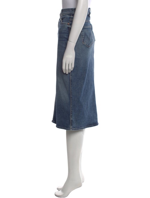 Mother Raw-Edge Trim Knee-Length Skirt