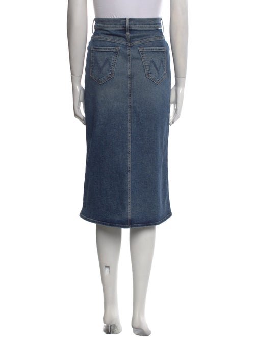 Mother Raw-Edge Trim Knee-Length Skirt