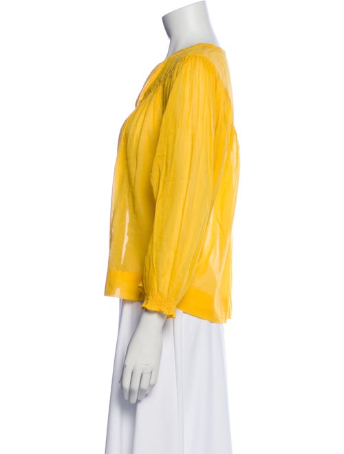 Mother V-Neck Three-Quarter Sleeve Blouse