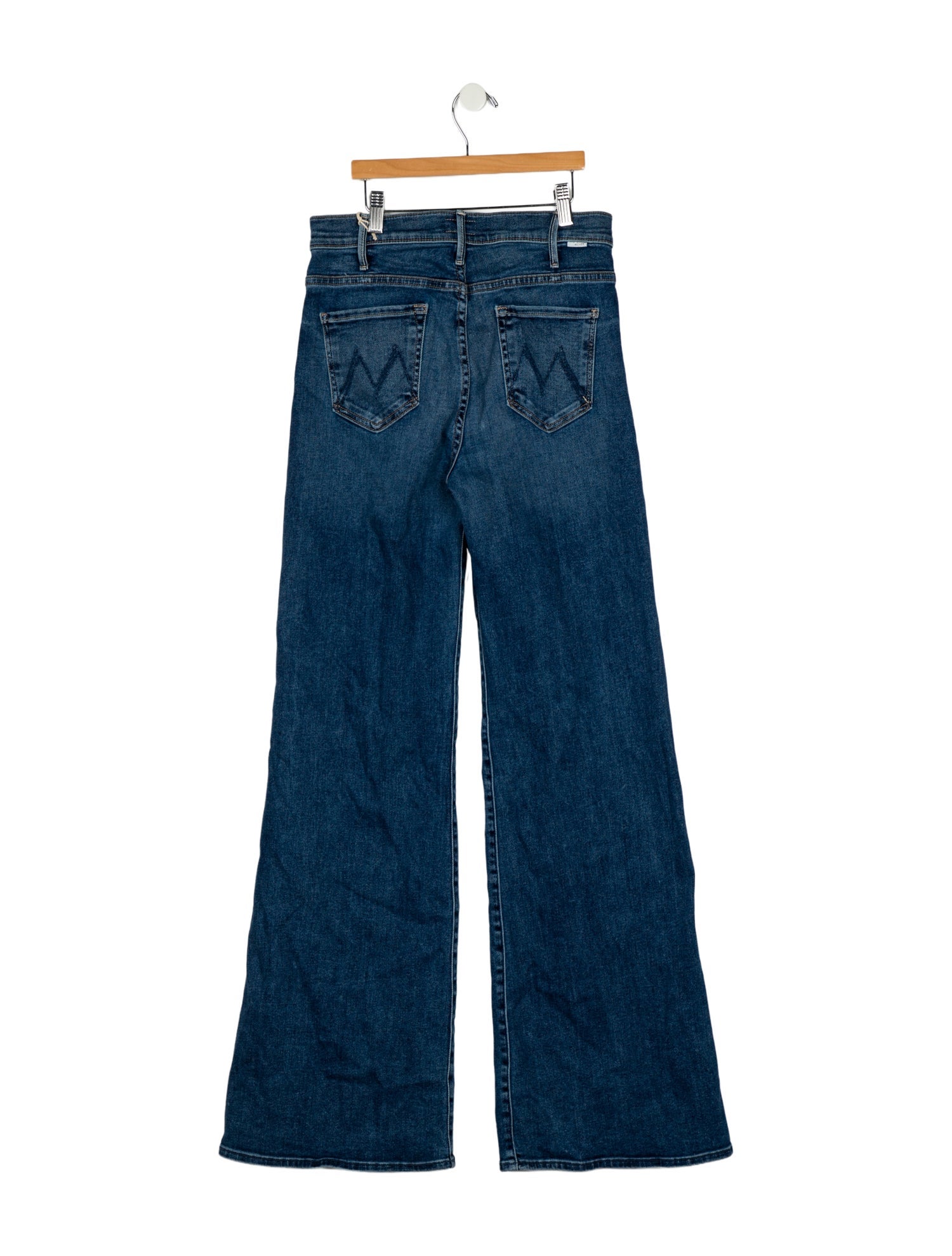 Mother Mid-Rise Wide Leg Jeans