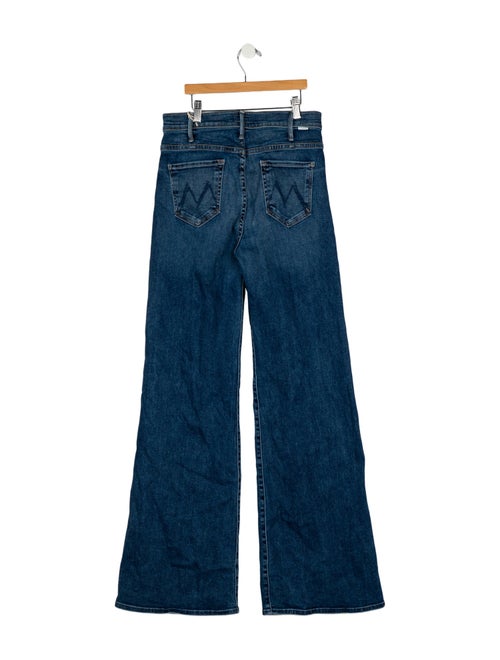 Mother Mid-Rise Wide Leg Jeans