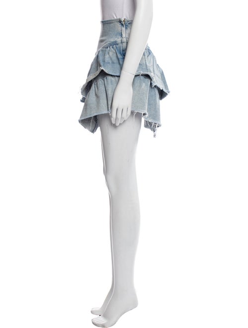 Mother Distressed Accents Mini Skirt