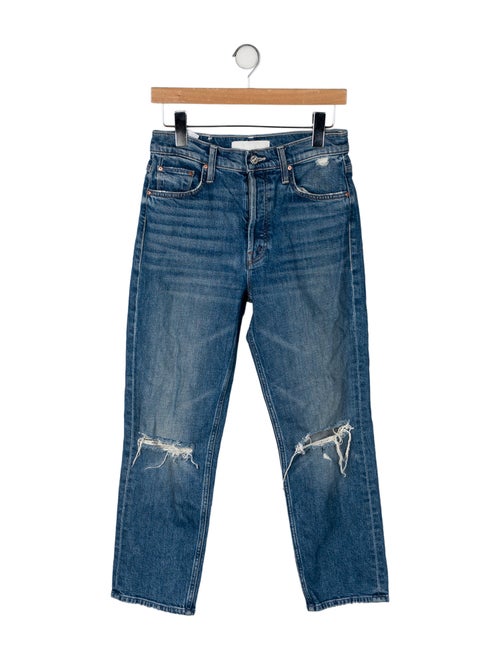 Mother Mid-Rise Straight Leg Jeans