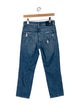Mother Mid-Rise Straight Leg Jeans