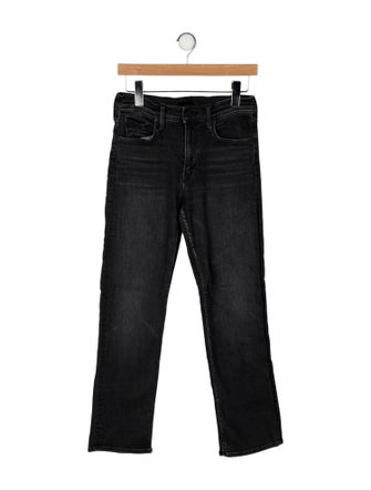 Mother Mid-Rise Straight Leg Jeans