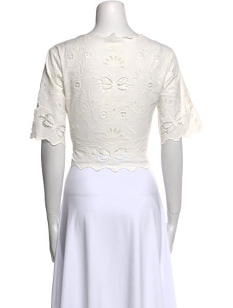 Mother V-Neck Short Sleeve Crop Top