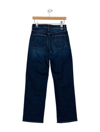Mother Mid-Rise Wide Leg Jeans