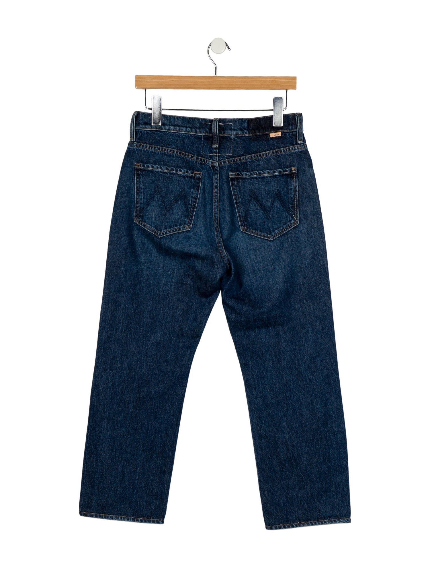 Mother Mid-Rise Straight Leg Jeans