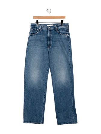 Mother Mid-Rise Wide Leg Jeans