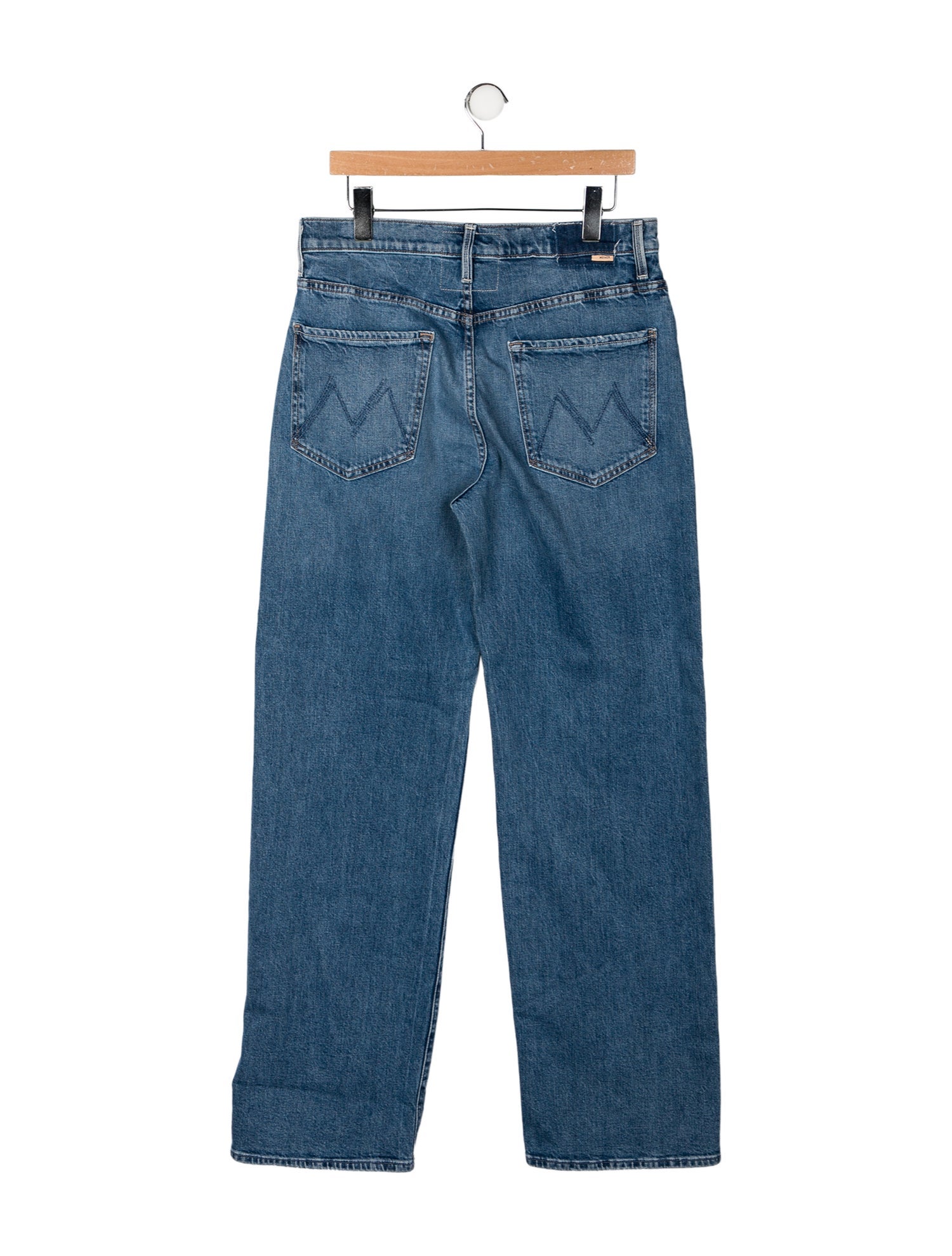 Mother Mid-Rise Wide Leg Jeans