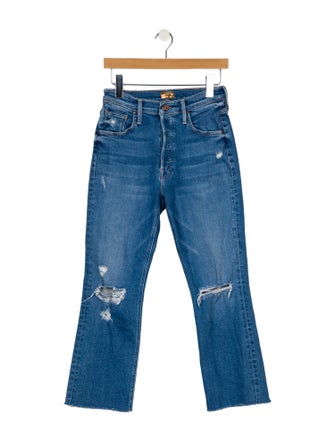 Mother Mid-Rise Wide Leg Jeans