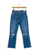 Mother Mid-Rise Wide Leg Jeans