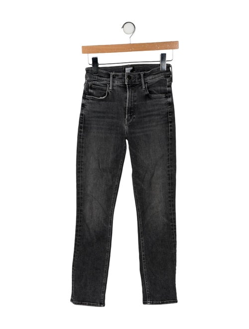 Mother Mid-Rise Straight Leg Jeans