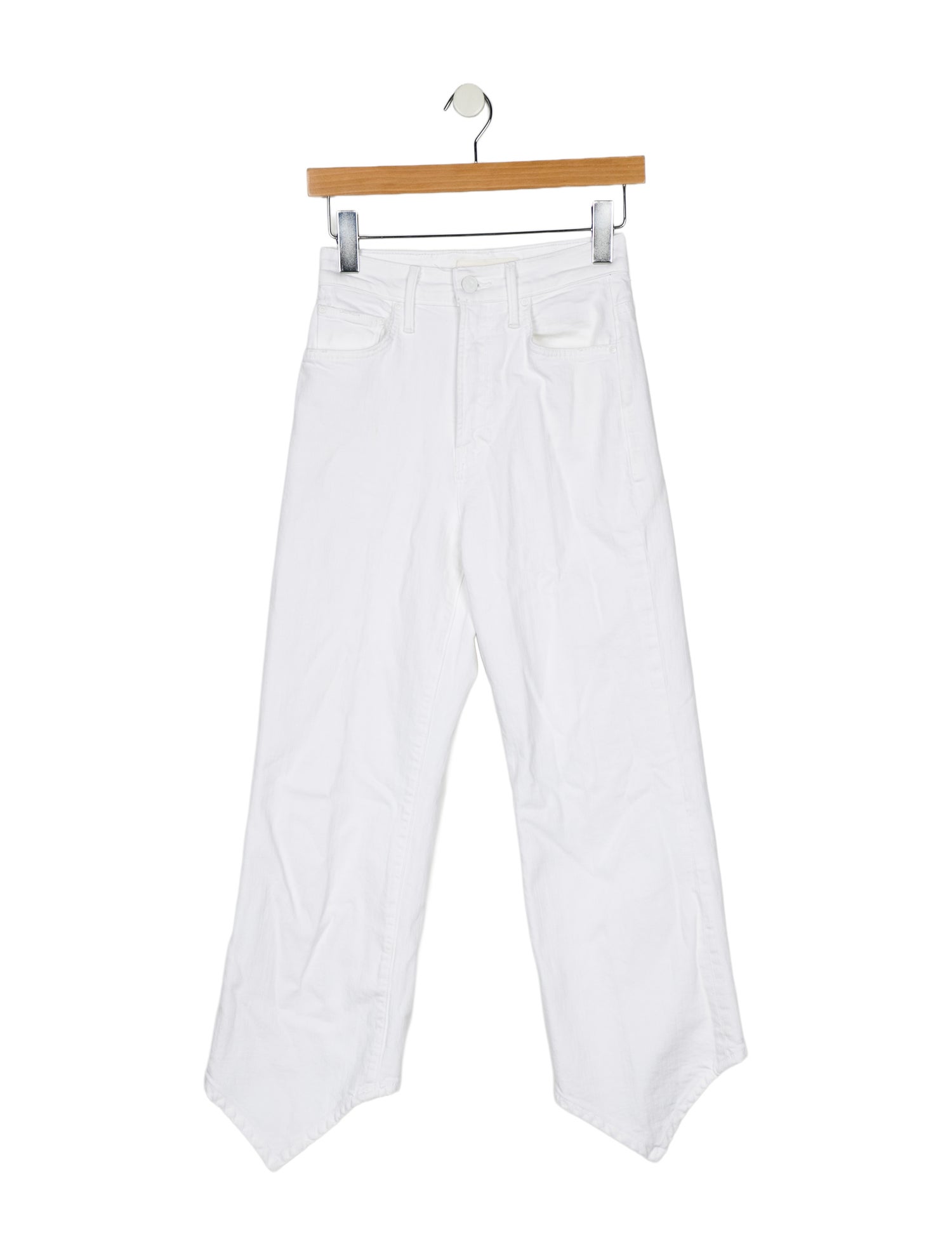 Mother Mid-Rise Wide Leg Jeans