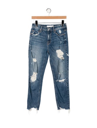 Mother Mid-Rise Skinny Leg Jeans