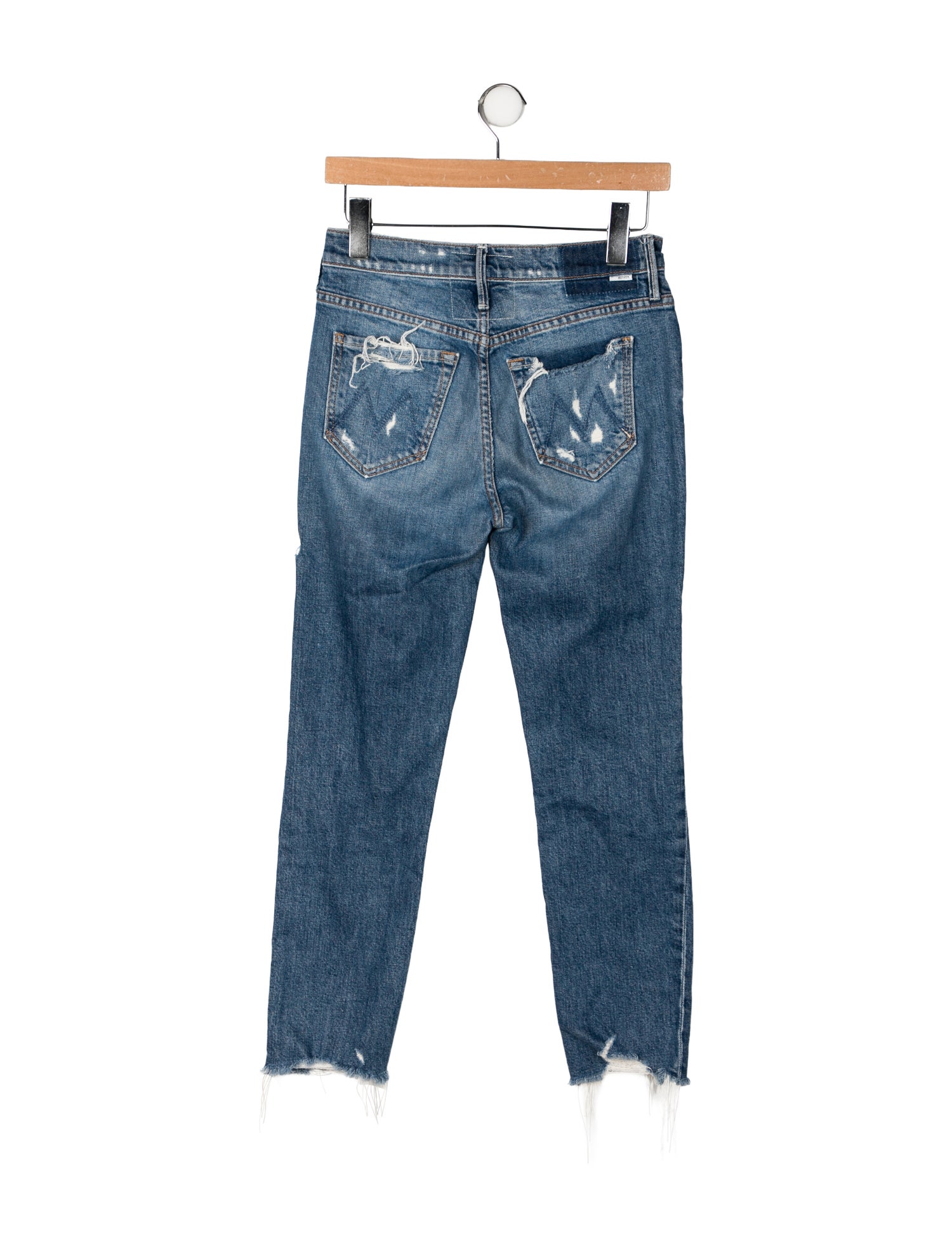 Mother Mid-Rise Skinny Leg Jeans