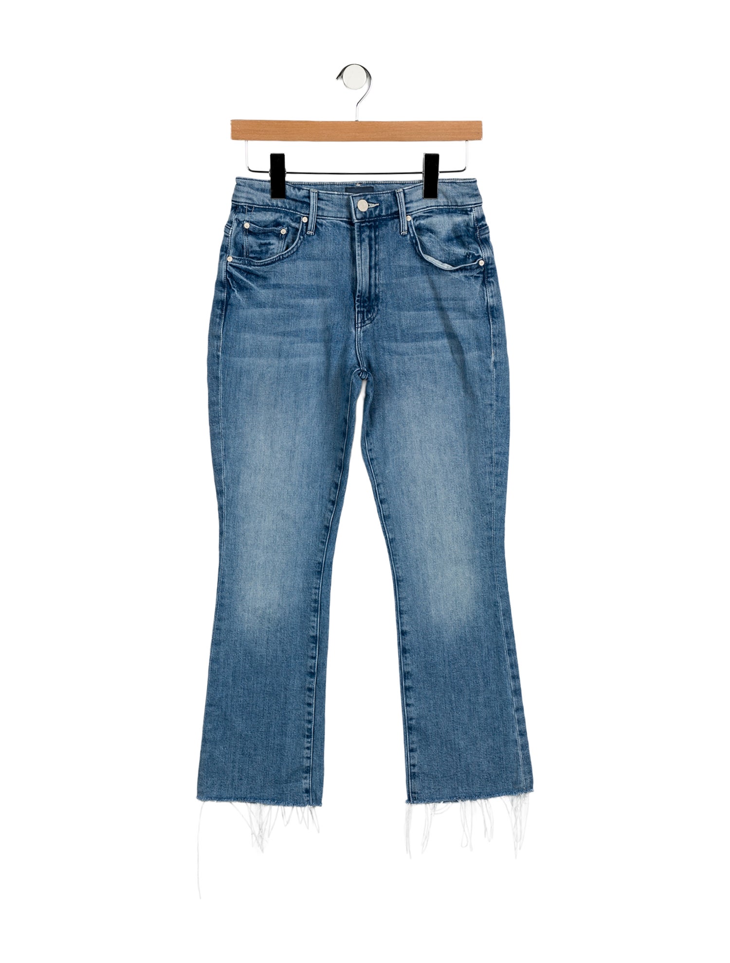 Mother Mid-Rise Straight Leg Jeans