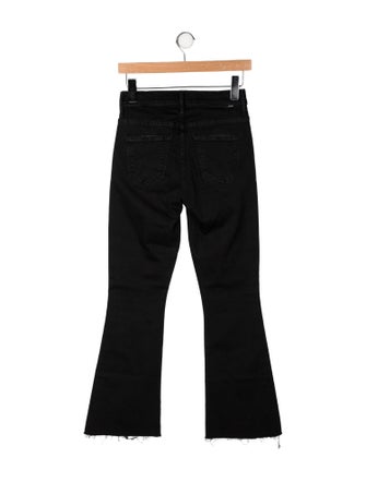 Mother Mid-Rise Wide Leg Jeans