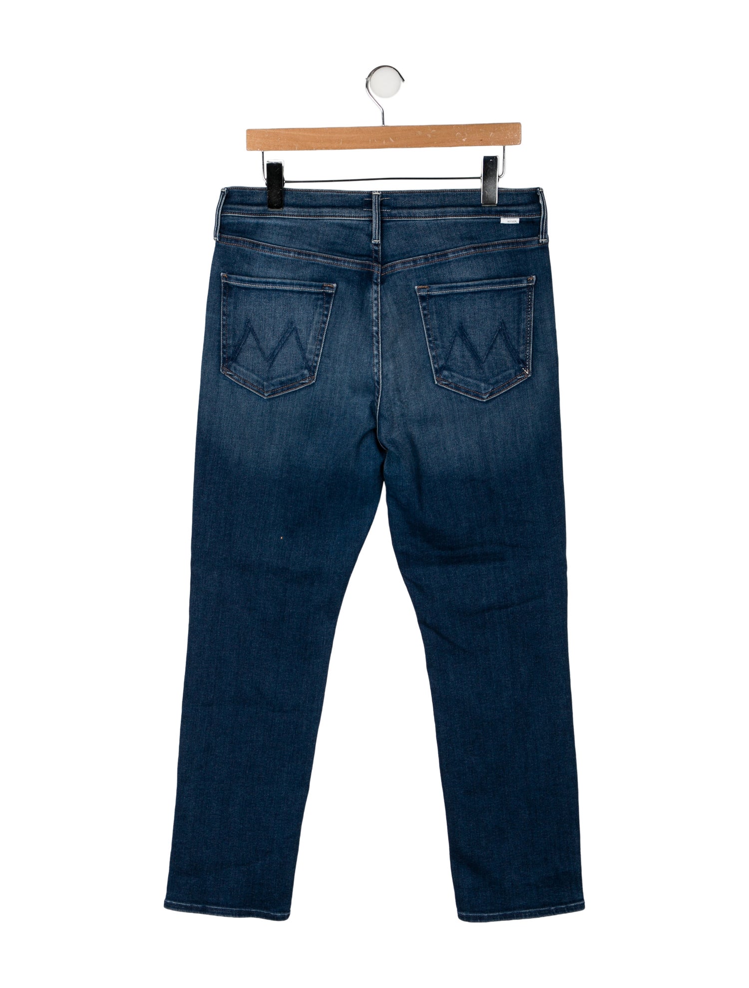 Mother Mid-Rise Straight Leg Jeans