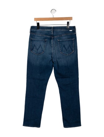 Mother Mid-Rise Straight Leg Jeans