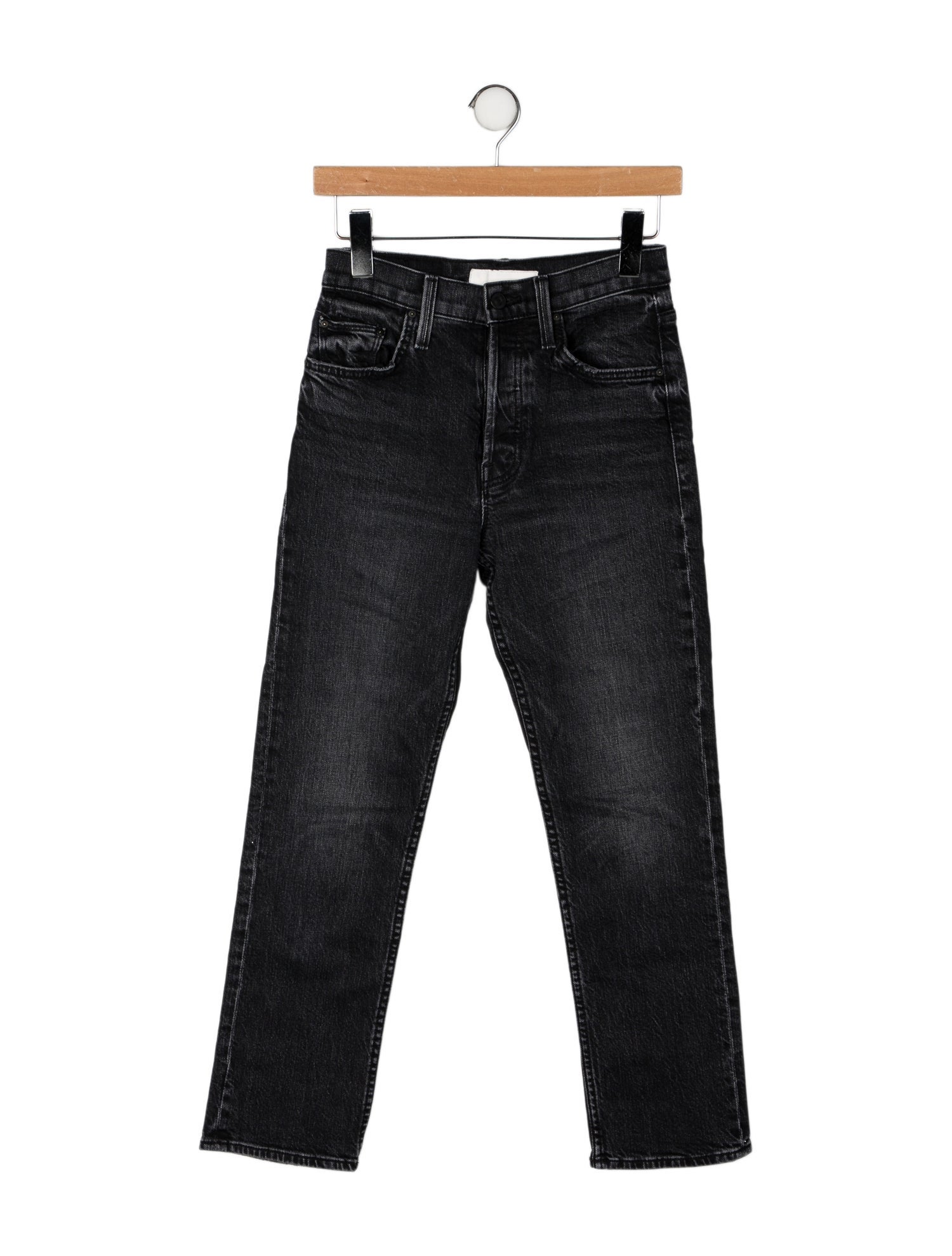 Mother Mid-Rise Straight Leg Jeans