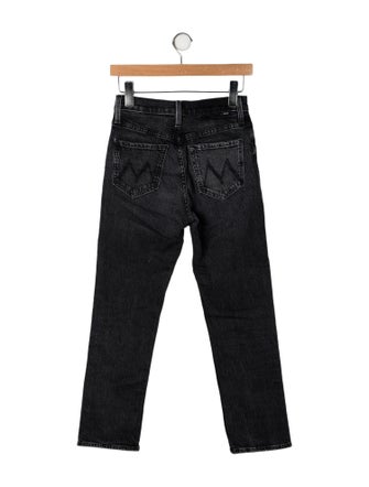 Mother Mid-Rise Straight Leg Jeans