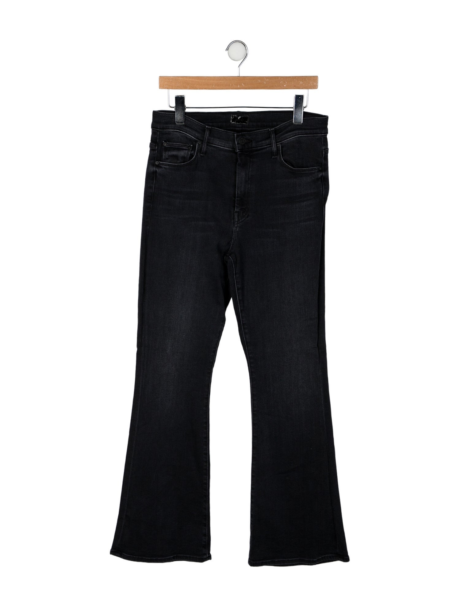 Mother Mid-Rise Wide Leg Jeans