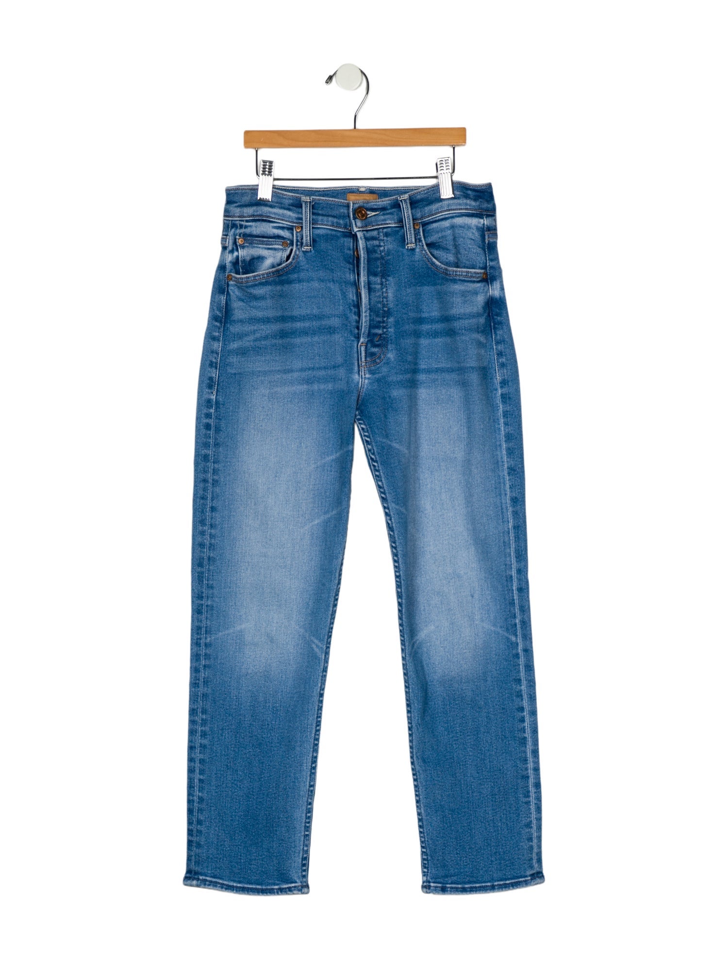 Mother High-Rise Straight Leg Jeans