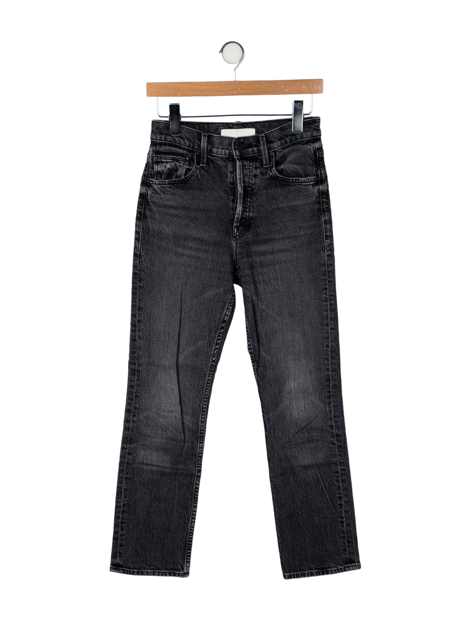 Mother Mid-Rise Straight Leg Jeans