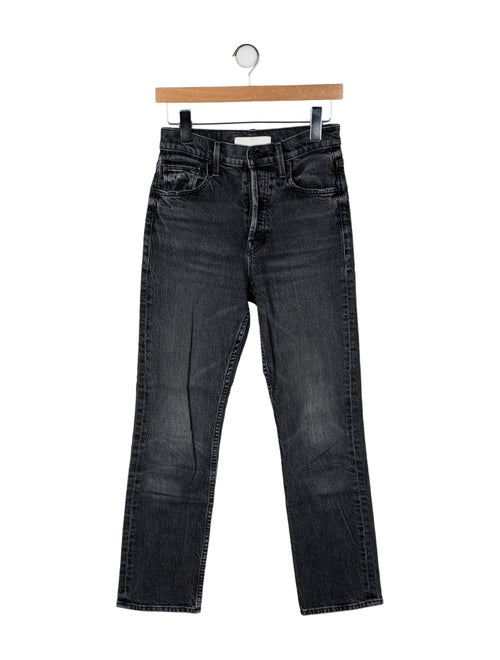 Mother Mid-Rise Straight Leg Jeans