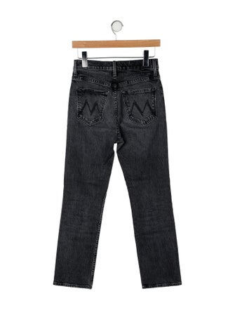 Mother Mid-Rise Straight Leg Jeans