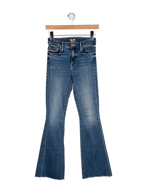 Mother Mid-Rise Wide Leg Jeans