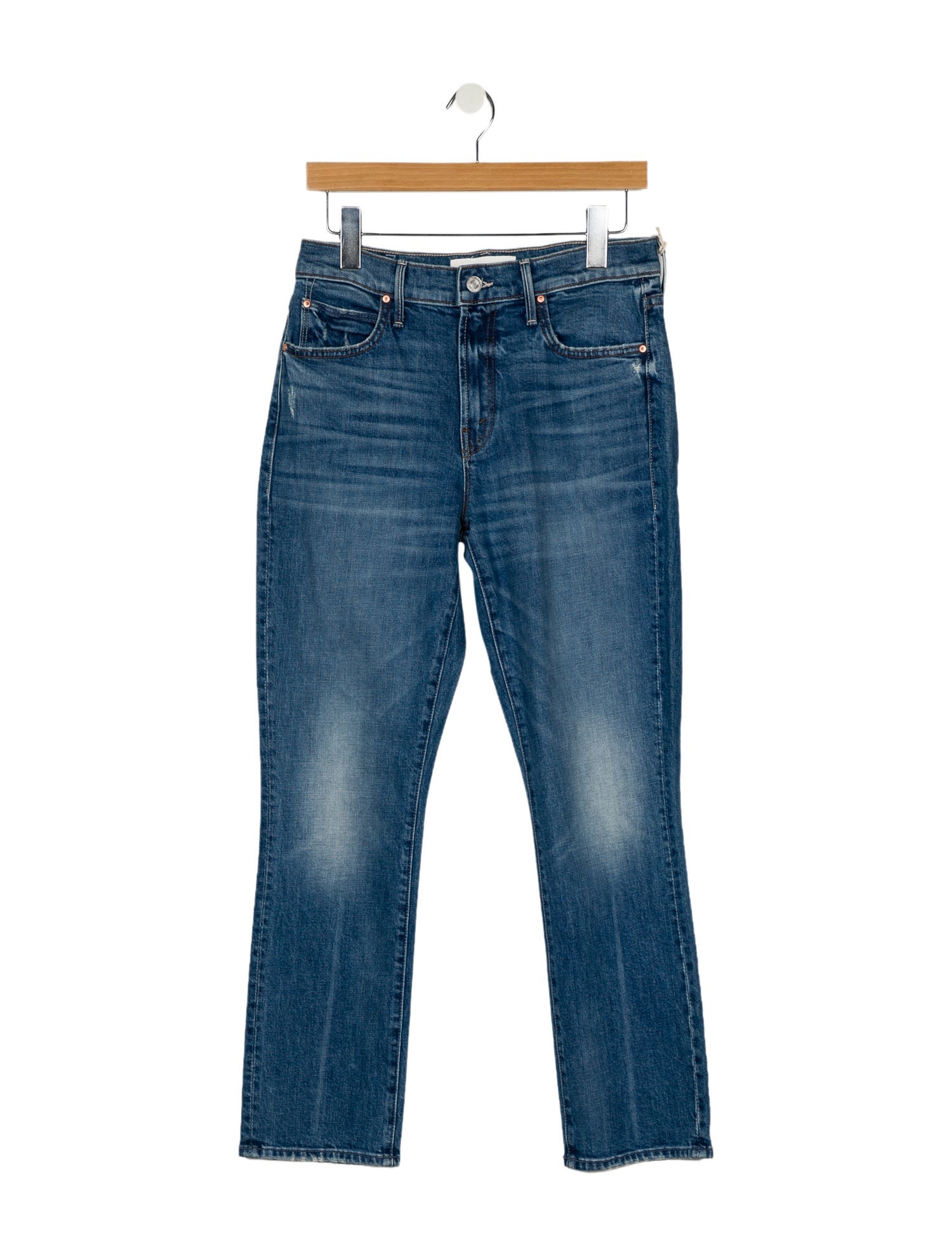 Mother Low-Rise Straight Leg Jeans