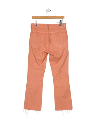 Mother Mid-Rise Straight Leg Jeans