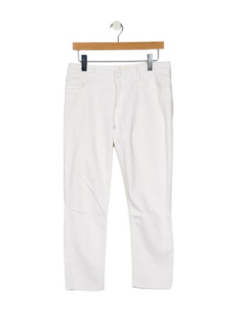Mother Mid-Rise Straight Leg Jeans