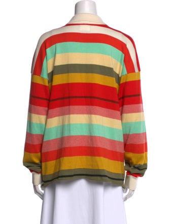 Mother Striped Long Sleeve Polo