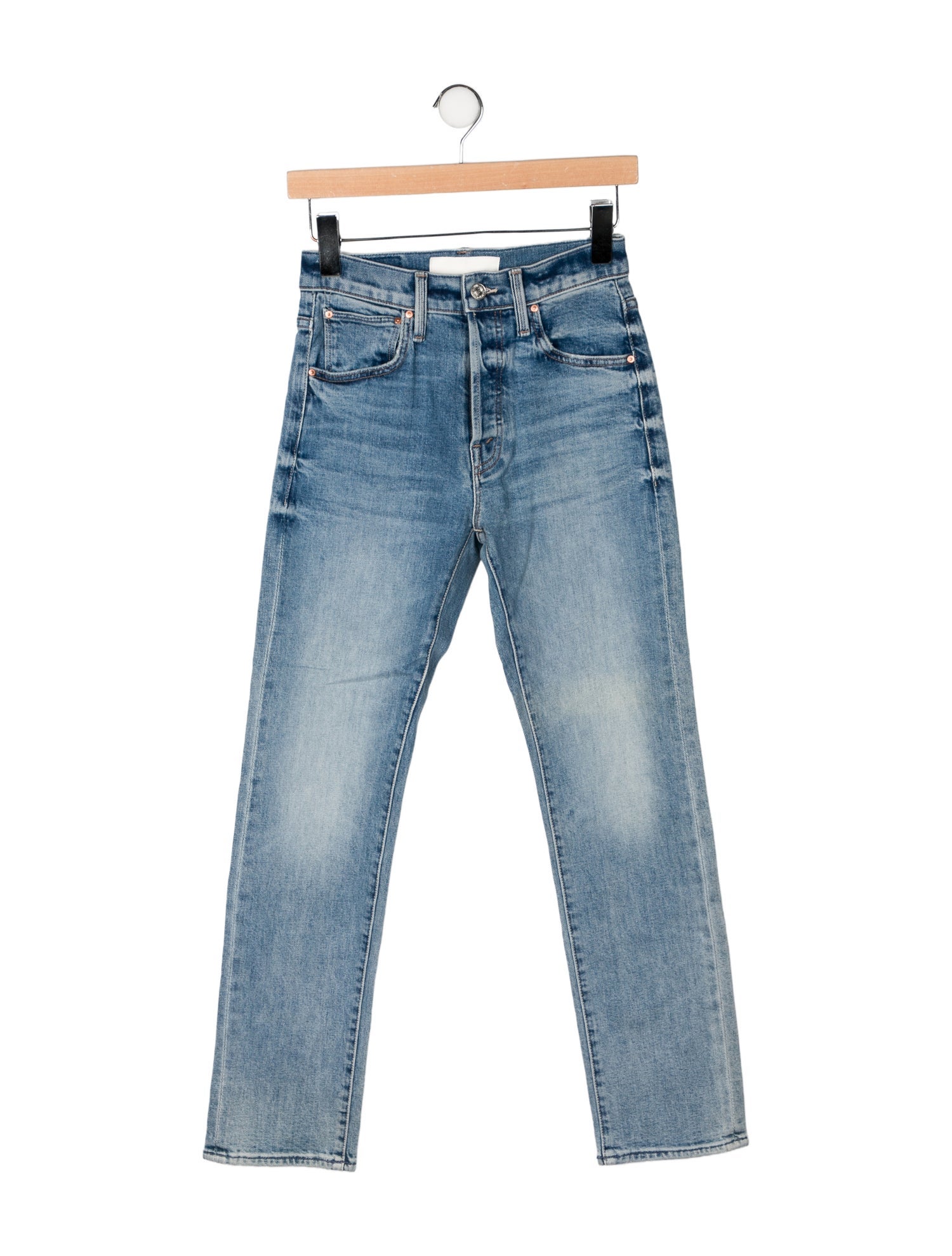 Mother High-Rise Straight Leg Jeans