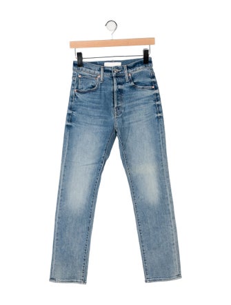 Mother High-Rise Straight Leg Jeans